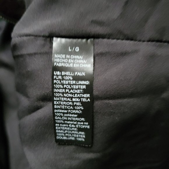 NWOT Gorgeous White House Black Market Faux Fur Black Mink Jacket S - Picture 6 of 13